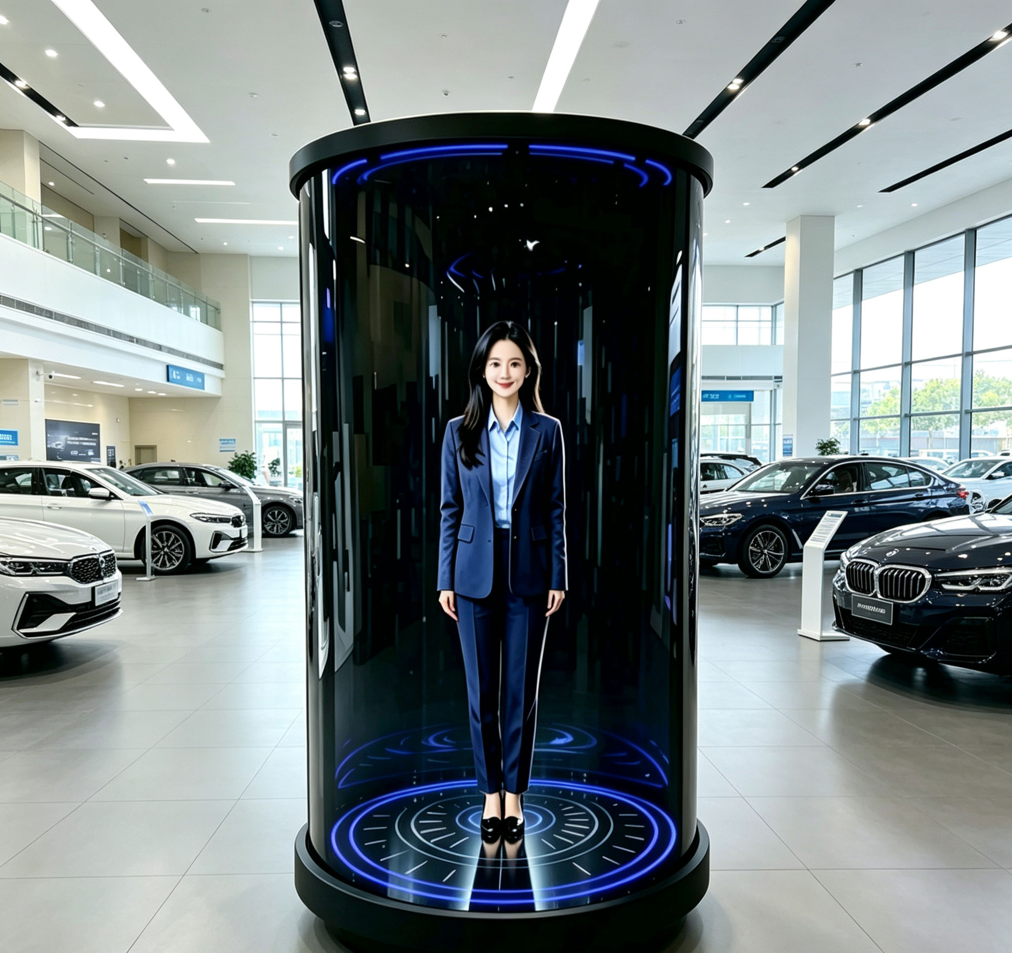 蓝速科技｜数字人全息舱，汽车 4S 店的服务破局点