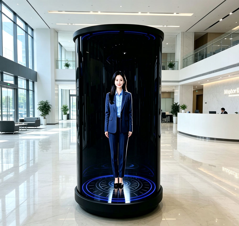 蓝速科技｜3D 视觉全息数字人舱，赋能高端写字楼智慧升级(图1)