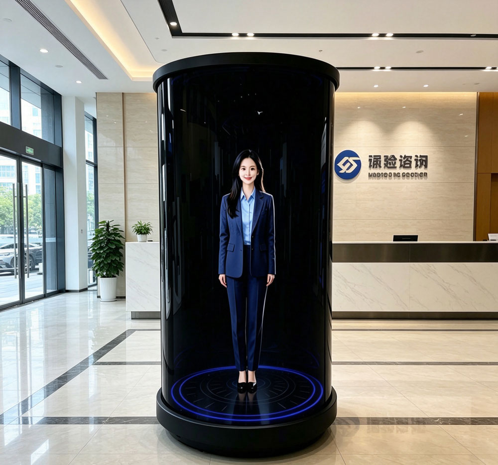 蓝速科技｜3D 视觉全息数字人舱，赋能高端写字楼智慧升级(图3)