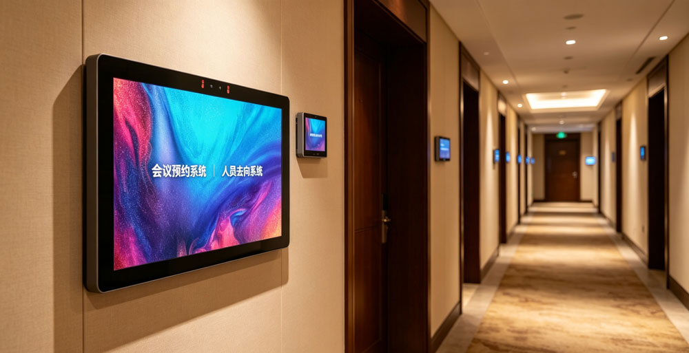 蓝速科技会议预约门牌落地｜打通钉钉飞书 OA，会议室顺了
