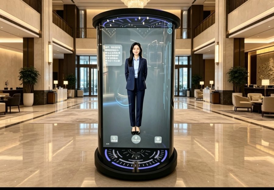 蓝速科技 3D 全息数字人舱：能唠嗑能办事，像真人老友全天候陪伴(图1)