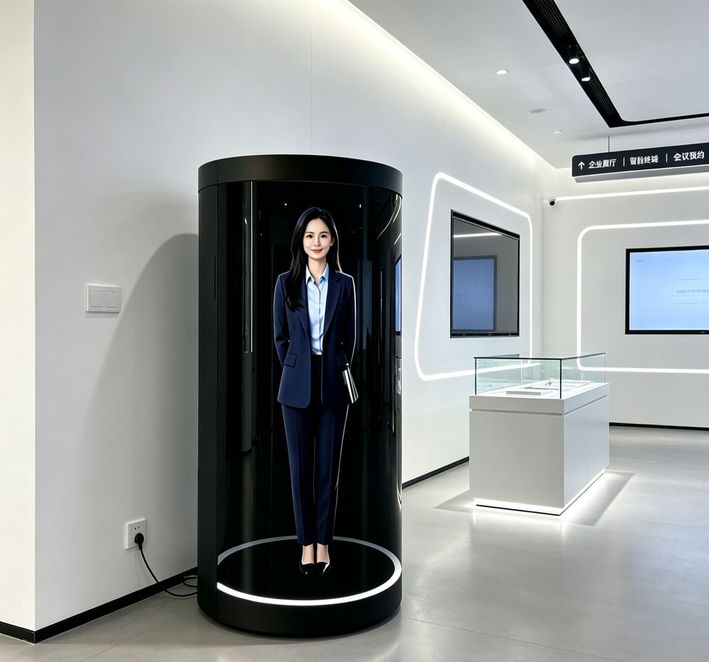 蓝速科技丨3D全息仓AI数字人一体机，全息舱源头工厂软硬件自研(图3)