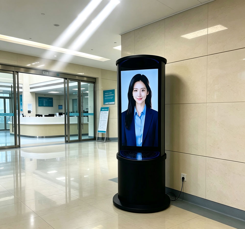 蓝速科技丨43寸3D全息舱 AI 数字人