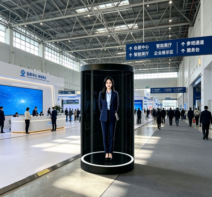 蓝速科技丨86寸3D全息舱AI数字人一体机,补足75寸全息仓尺寸局限(图1) 蓝速科技丨86寸3D全息舱AI数字人一体机,补足75寸全息仓尺寸局限(图1)